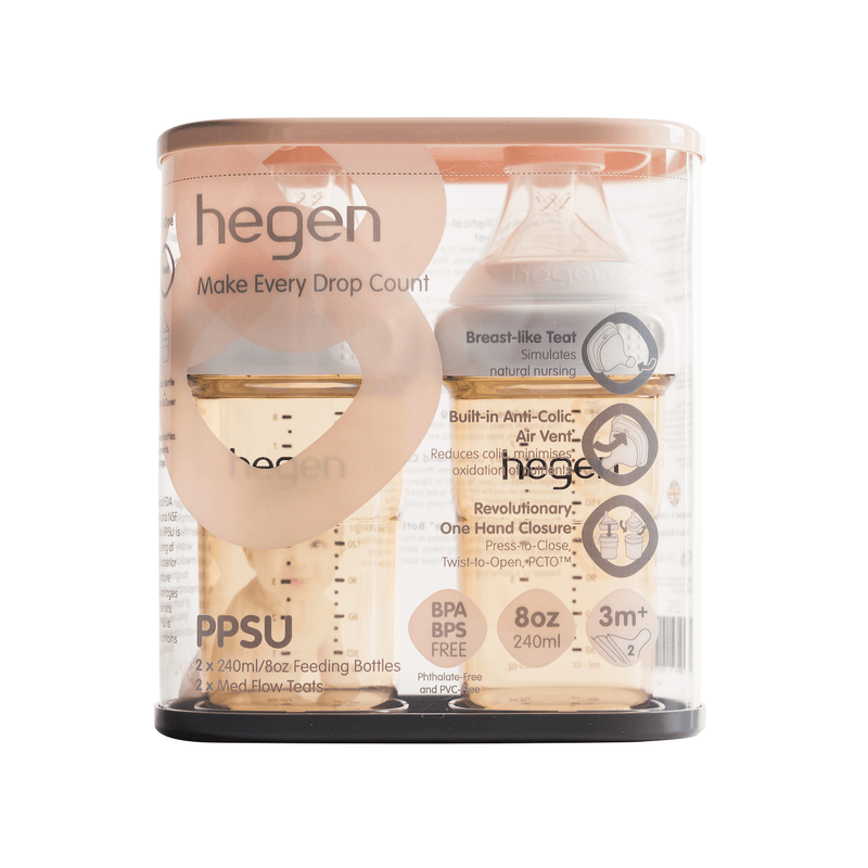 『Hegen』 PCTO™ Feeding Bottle 240ml- PPSU 8oz (2-pack)