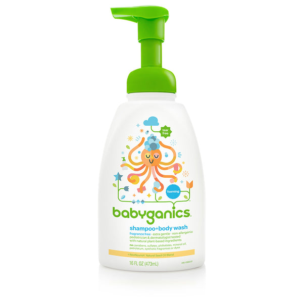 『Babyganics』Shampoo & BodyWash 473ml - Fragrance Free	