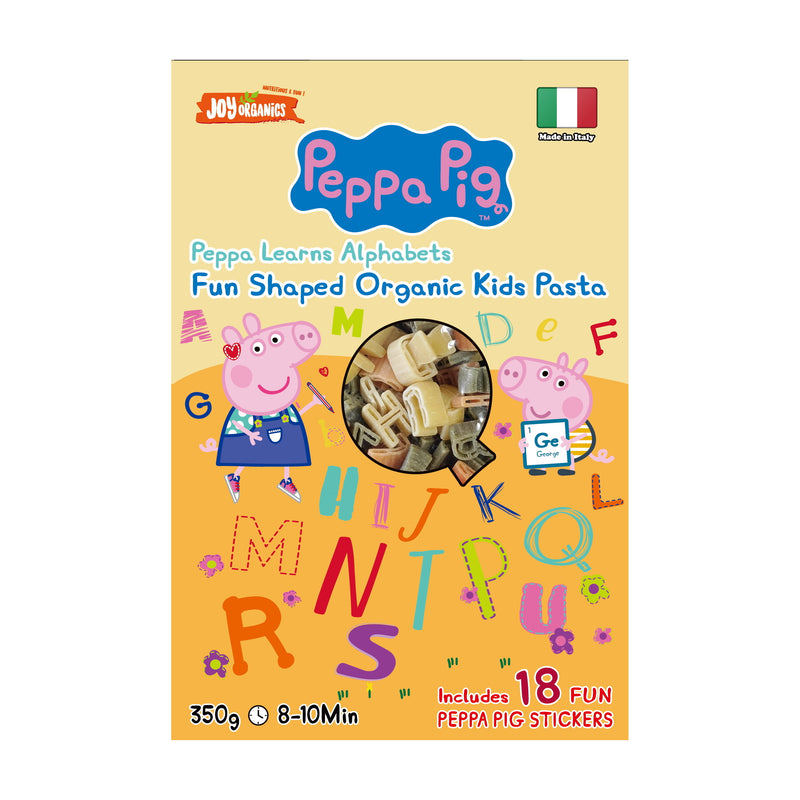 『Joy Organics』PEPPA PIG 有機卡通意粉 350g (英文字母)
