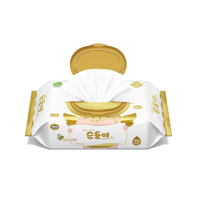『順順兒』頂級黃金版嬰兒濕紙巾 70片 -8包