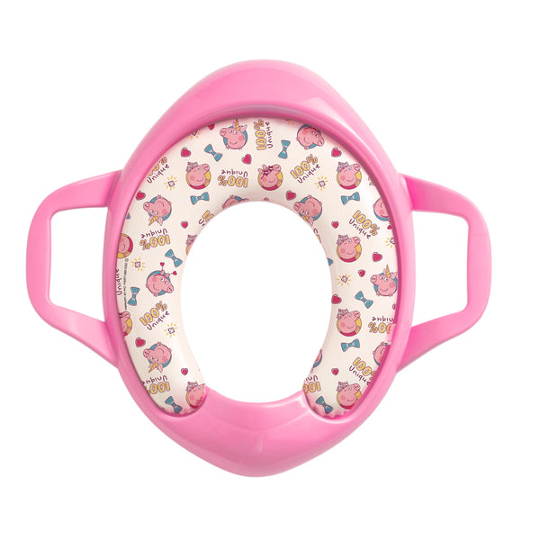 『Parents League』PEPPA PIG 幼兒軟墊訓練廁板 (連掛勾) - 粉紅色