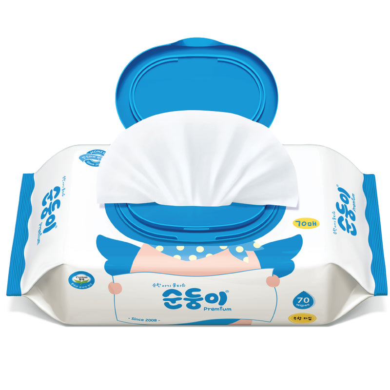 『順順兒』高級無香嬰兒濕紙巾 (70片) - 10包