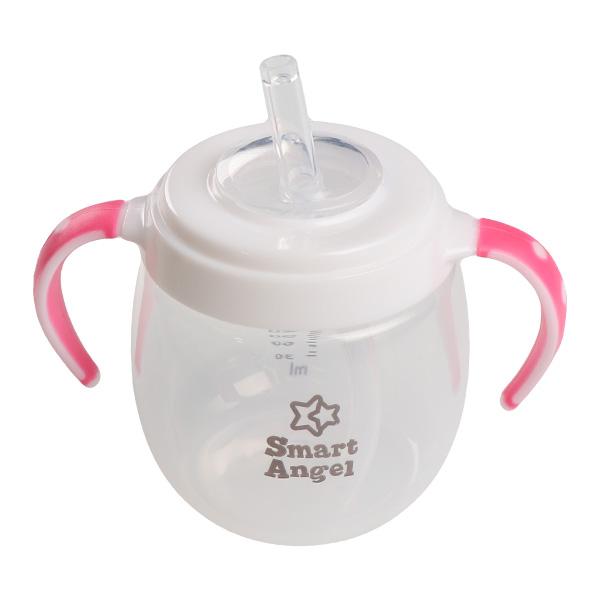 『西松屋』SmartAngel 嬰兒 2way 水杯 (粉色)